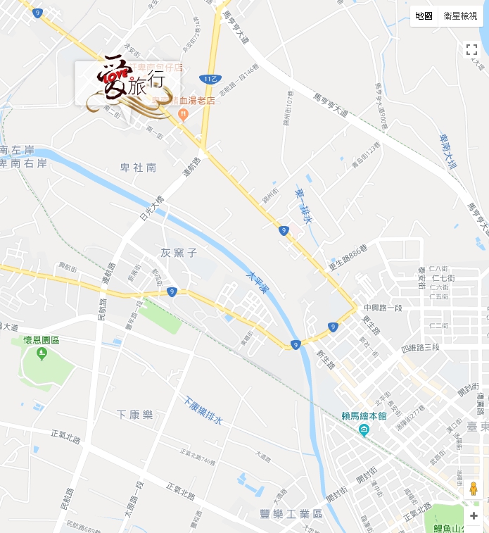 台東民宿愛旅行地圖